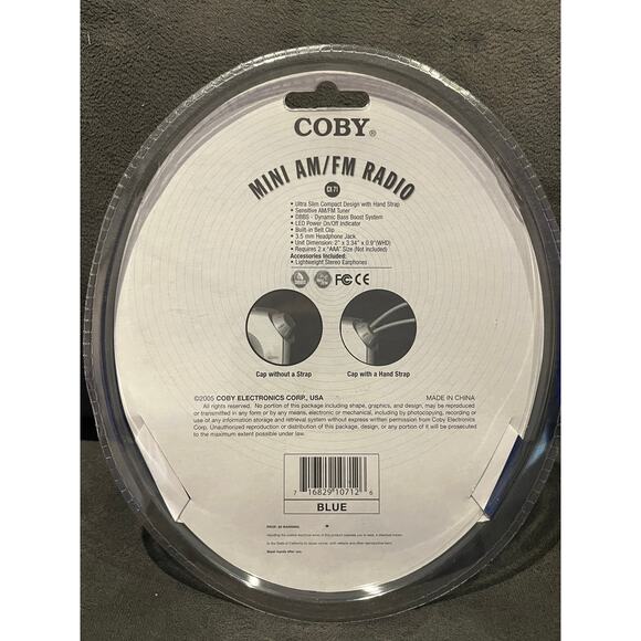 Coby Mini AM/FM Radio- CX-71- NIB - Picture 2 of 3